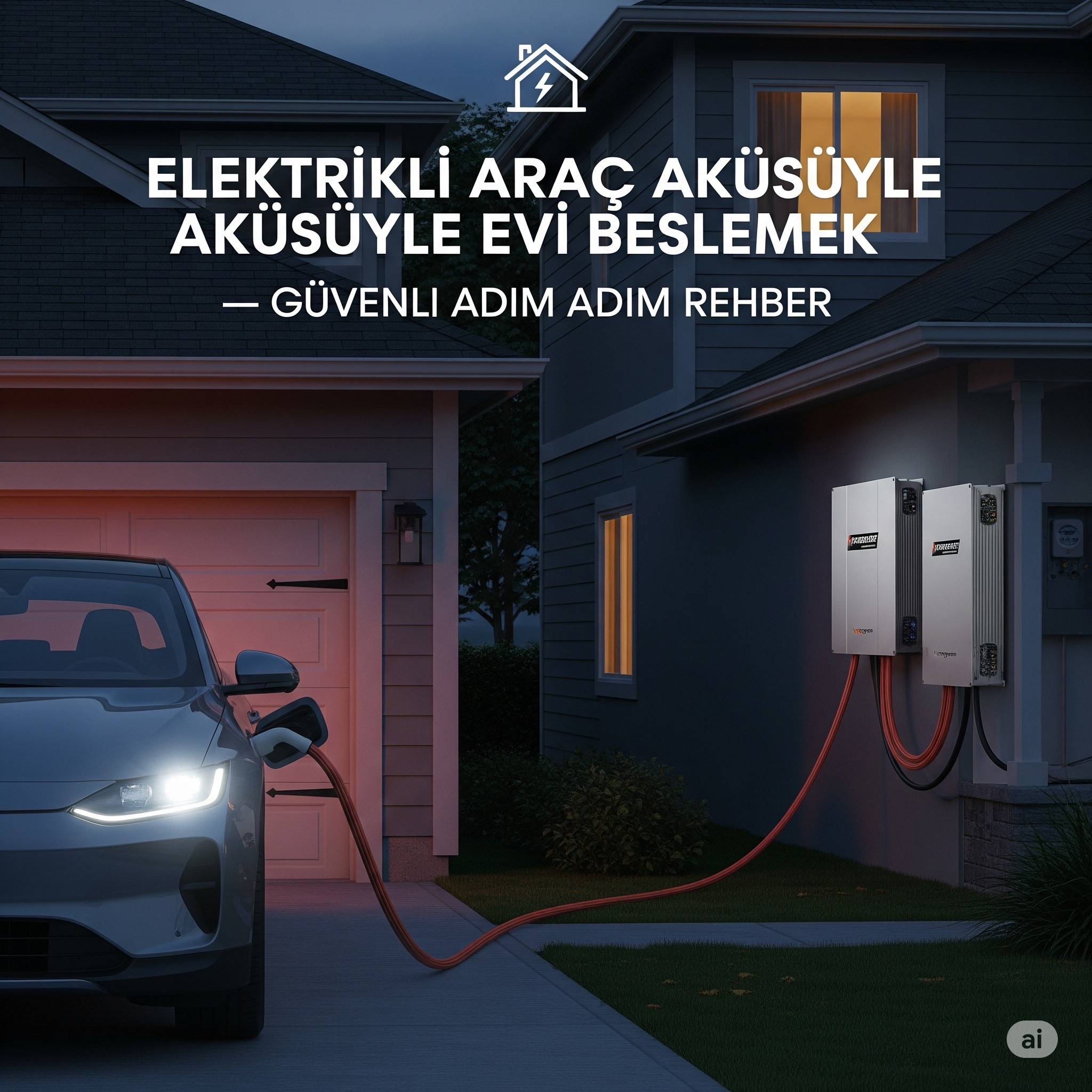 Elektrikli Araç Aküsüyle Ev Besleme: V2H Rehberi