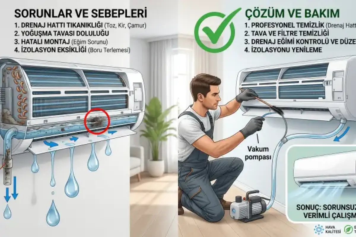 Klima Su Damlatma ve Su Akıntısı Çözümü hizmeti