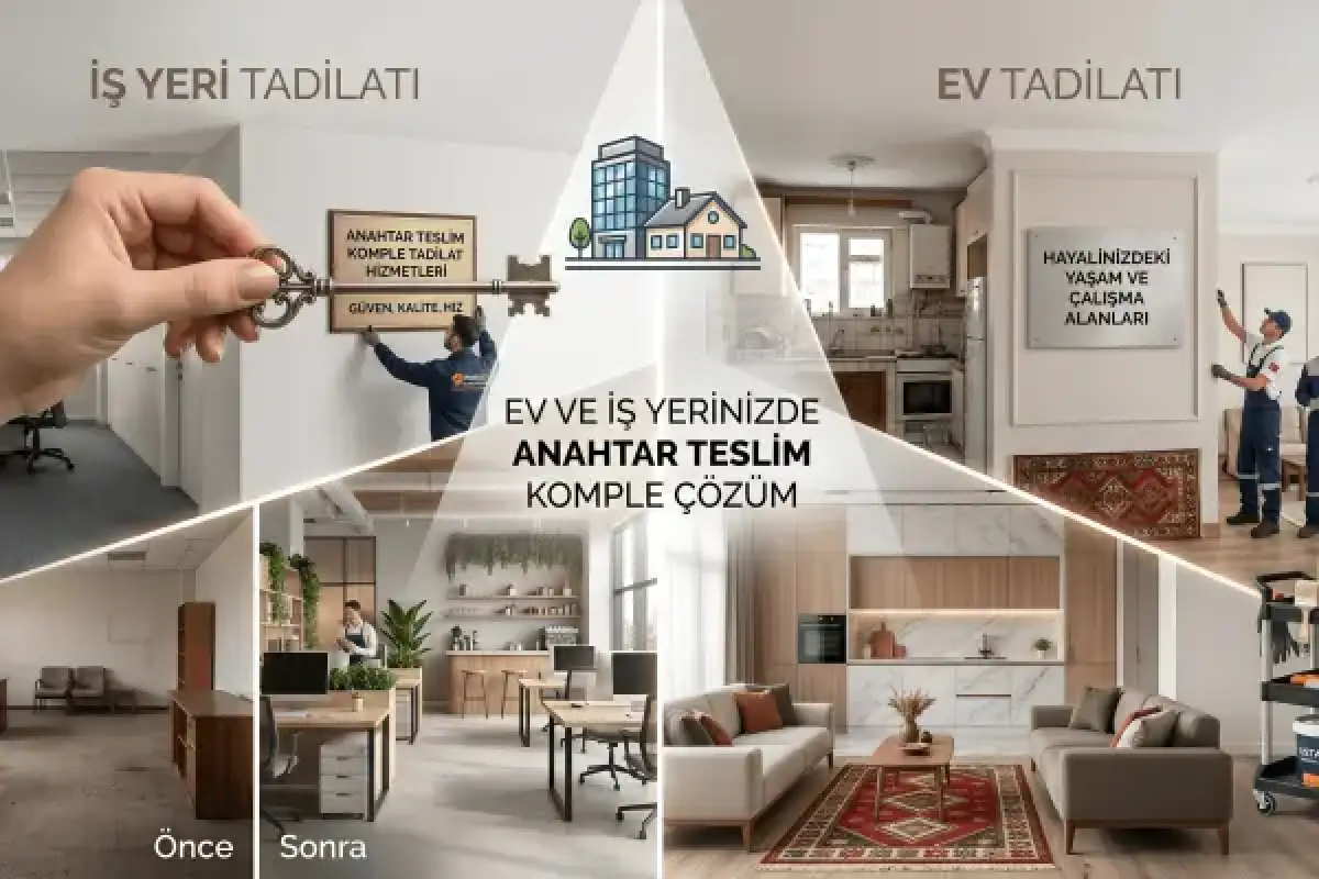 Anahtar Teslim Komple Ev ve İş Yeri Tadilatı hizmeti